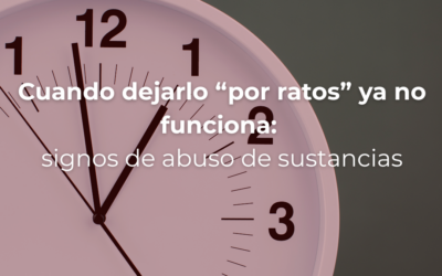 Cuando dejarlo “por ratos” ya no funciona: signos de abuso de sustancias